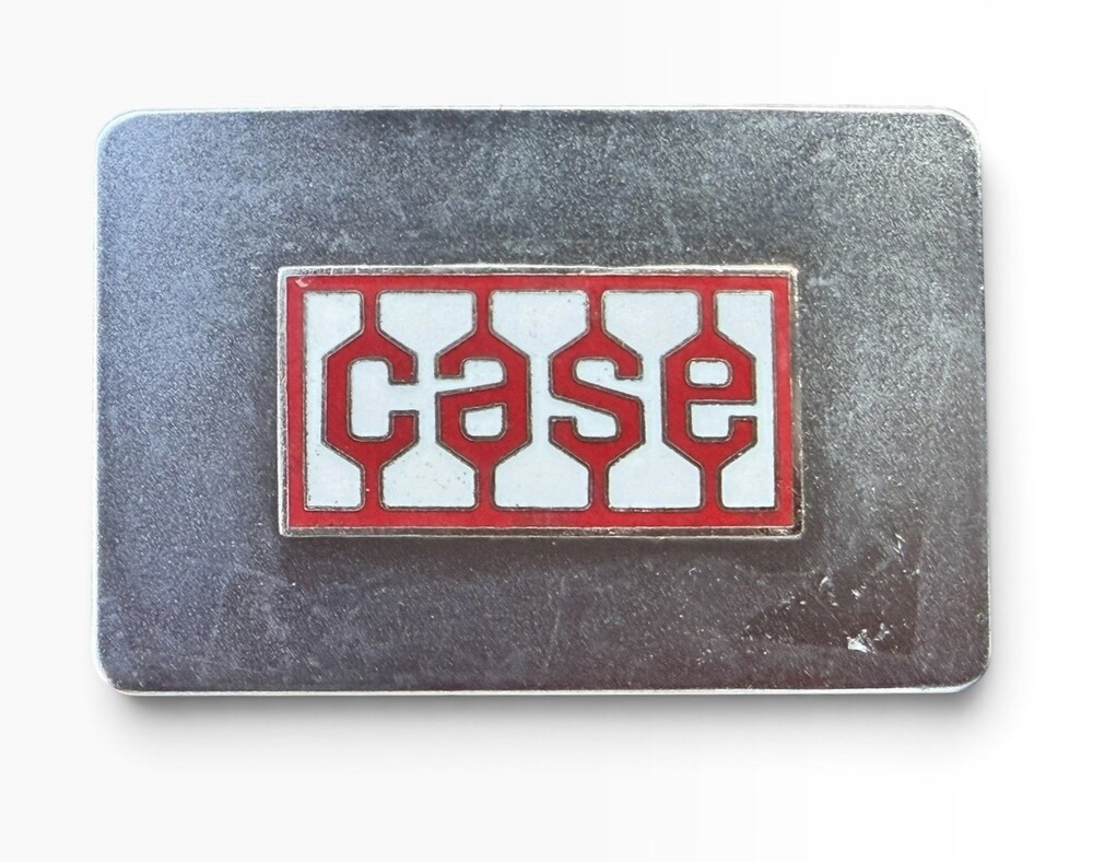 J I Case IH 94 Series Tractor Farm Agriculture Equipment Red Enamel Buckle